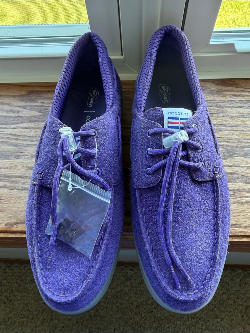 Sperry Men’s Purple Wool-Blend Boat Shoes